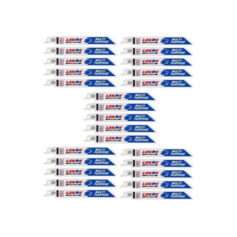 Lenox MultiWolf Wave Edge Reciprocating Saw Blade 152 x 19 x 0.9mm 10 TPI (Pack 25) LENOX - RockBottom Northampton