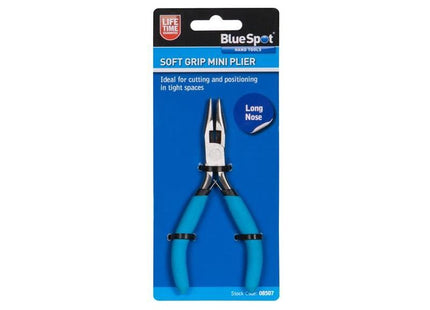 Bluespot Tools Soft Grip Mini Long Nose Pliers BlueSpot Tools - RockBottom Northampton