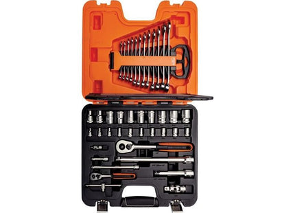 Bahco S410 1/4in & 1/2in Drive Socket & Spanner Set, 41 Piece Bahco - RockBottom Northampton