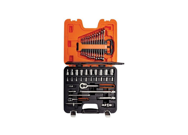 Bahco S410 1/4in & 1/2in Drive Socket & Spanner Set, 41 Piece Bahco - RockBottom Northampton