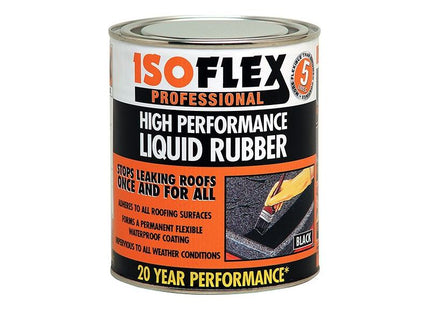 Ronseal Isoflex Liquid Rubber Black 2.1 litre Ronseal - RockBottom Nothampton