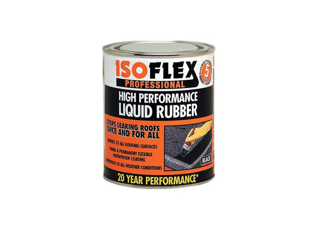 Ronseal Isoflex Liquid Rubber Black 2.1 litre Ronseal - RockBottom Nothampton