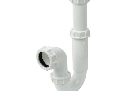 Floplast white telescopic P trap 76mm seal x 40mm TP47T