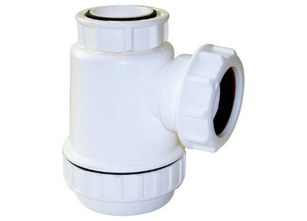 Floplast white bottle trap 38mm seal x 40mm TB43