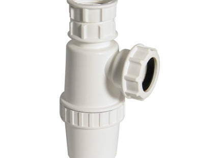 Floplast white telescopic bottle trap 76mm seal x 32mm TB37T