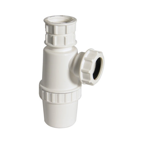 Floplast white telescopic bottle trap 76mm seal x 32mm TB37T