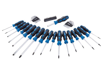 Draper Soft Grip Screwdriver, Hex. Key and Bit Set (44 Piece) 81294 Draper - Town Tools 