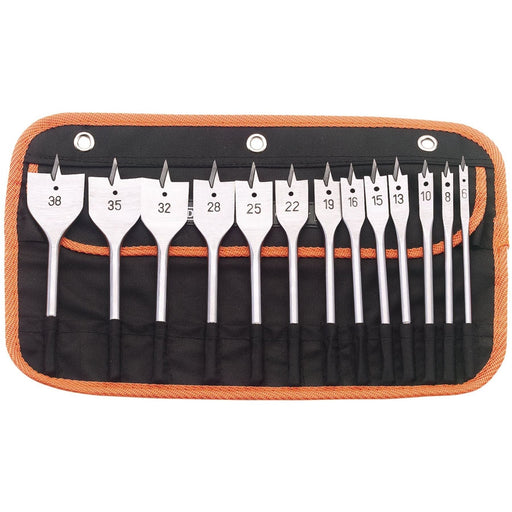 Draper Flat Wood Bit Set (13 Piece) 82634 Draper - Town Tools 