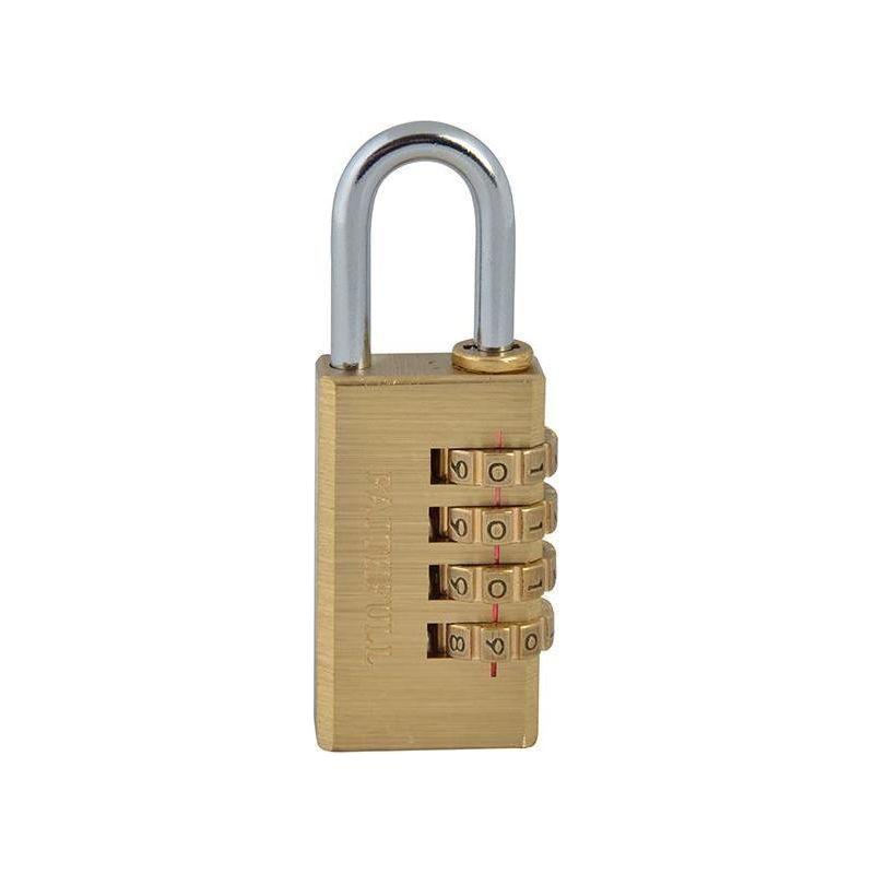 Faithfull Brass Combination Padlock 28mm Faithfull - RockBottom Northampton