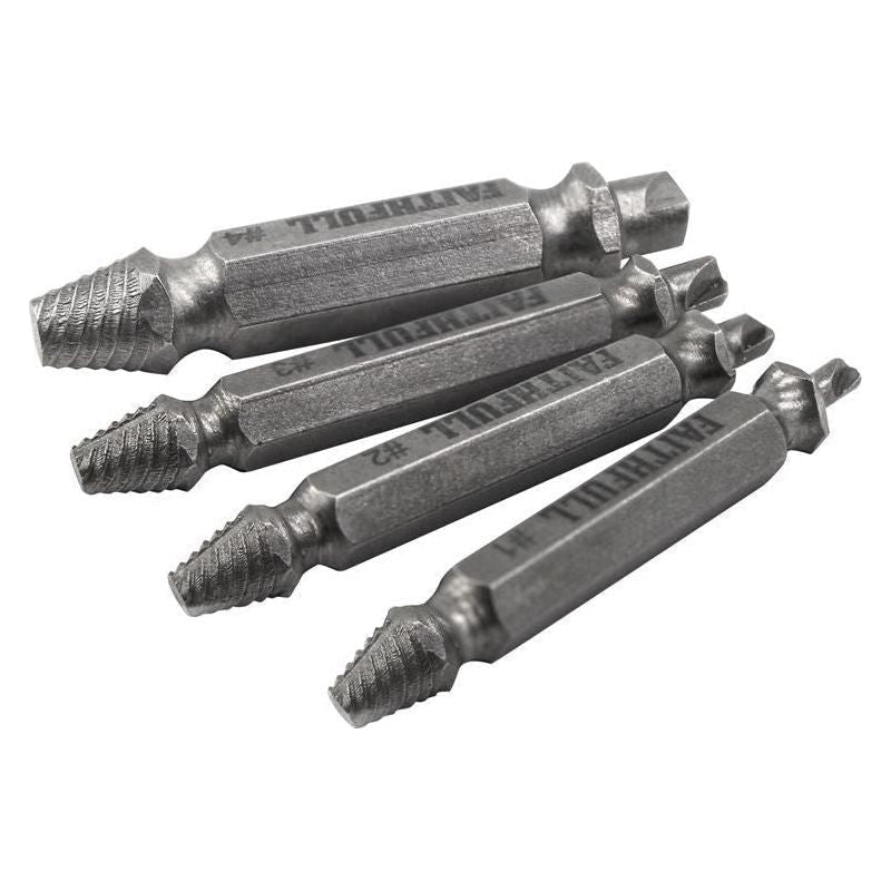 Faithfull Screw Extractor Set, 4 Piece Faithfull - RockBottom Northampton