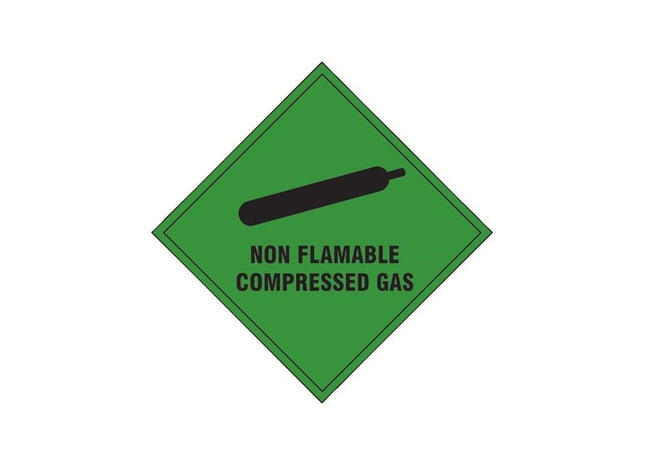 Scan Non Flammable Compressed Gas - Self Adhesive Vinyl Sign 100 x 100mm Scan - RockBottom Nothampton
