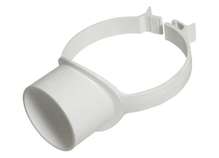 Floplast 110mm soil strap boss White