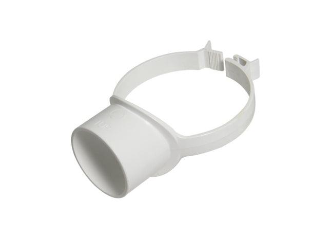 Floplast 110mm soil strap boss White