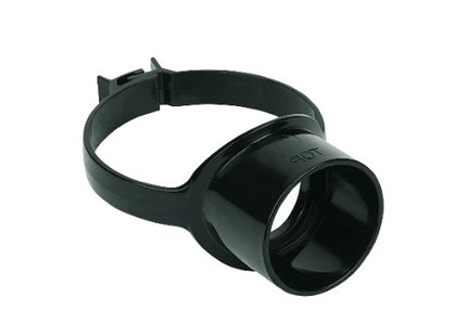 Floplast 110mm soil strap boss black SP319