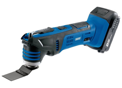 Draper D20 20V Oscillating Multi-Tool, 1 x 2.0Ah Battery, 1 x Charger (9 Piece) Draper - Town Tools 