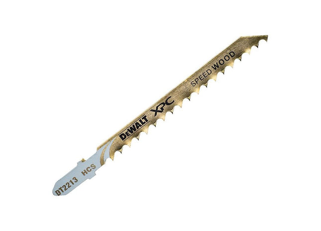 Dewalt Power Tools XPC HCS Wood Jigsaw Blades Pack of 5 T144D DeWALT Power Tools - RockBottom Northampton