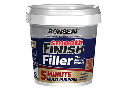 Ronseal Smooth Finish 5 Minute Multipurpose Filler Tub 600ml Ronseal - RockBottom Nothampton