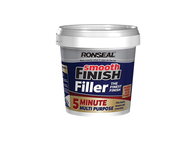 Ronseal Smooth Finish 5 Minute Multipurpose Filler Tub 600ml Ronseal - RockBottom Nothampton