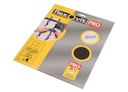 Flexovit Emery Cloth Sanding Sheets 230 x 280mm Coarse 40G (25) Flexovit - RockBottom Northampton