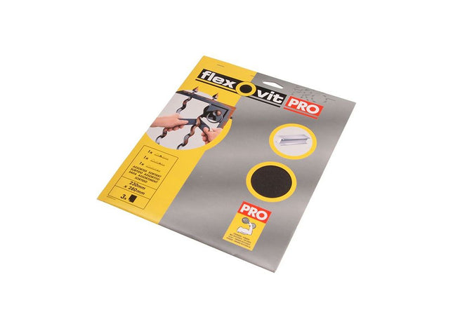 Flexovit Emery Cloth Sanding Sheets 230 x 280mm Coarse 40G (25) Flexovit - RockBottom Northampton