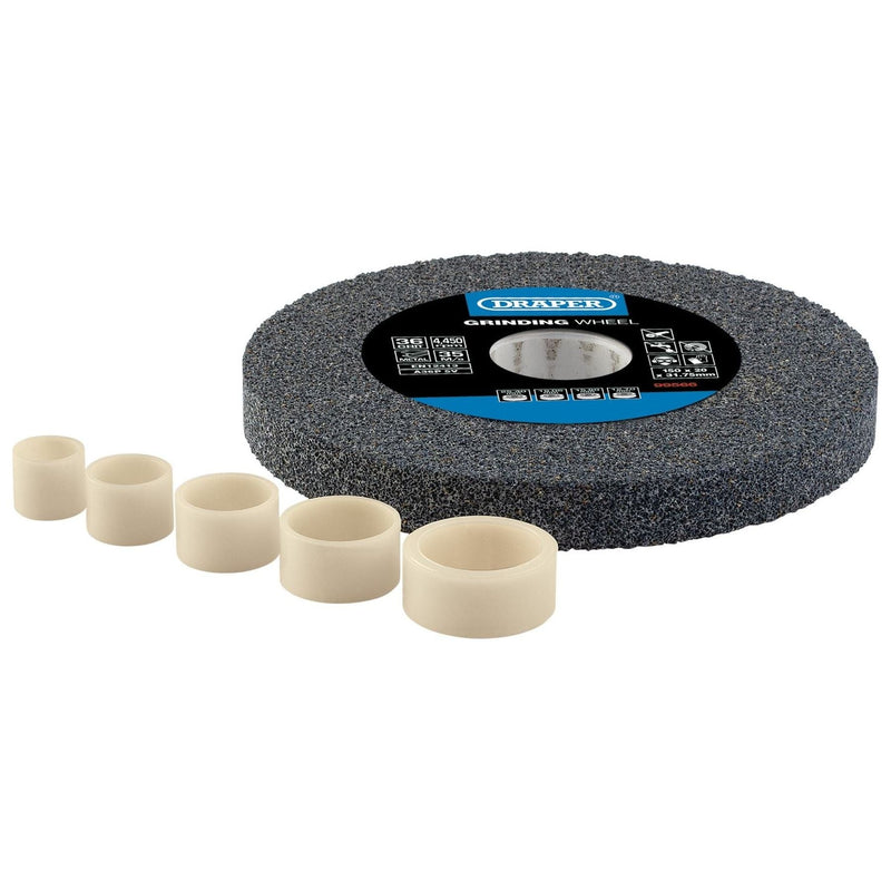 Draper Aluminium Oxide Bench Grinding Wheel, 150 x 20mm, 36 Grit 99566 Draper - Town Tools 