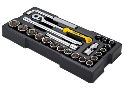 Stanley® Hand Tools 1/2in Drive 12 Point Metric Socket Module 23 Piece STANLEY® Hand Tools - RockBottom Nothampton