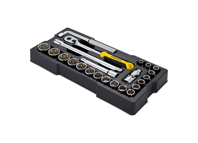 Stanley® Hand Tools 1/2in Drive 12 Point Metric Socket Module 23 Piece STANLEY® Hand Tools - RockBottom Nothampton
