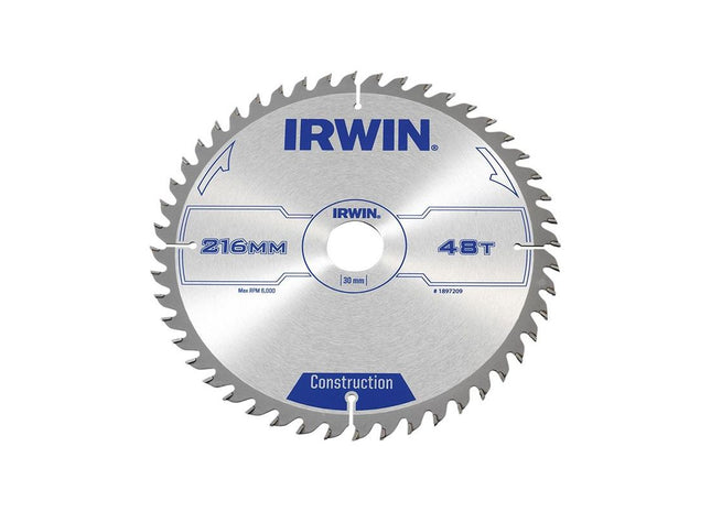 Irwin® General Purpose Table & Mitre Saw Blade 216 x 30mm x 48T ATB IRWIN® - RockBottom Northampton