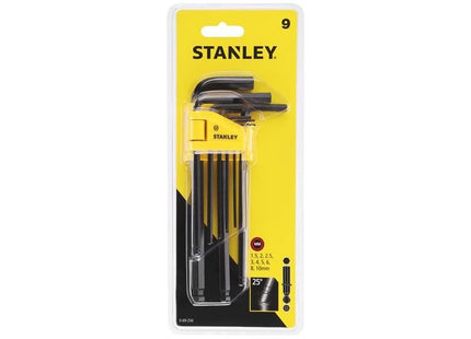 Stanley® Hand Tools Metric Ball End Hexagon Key Set, 9 Piece STANLEY® Hand Tools - RockBottom Nothampton
