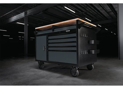 Draper BUNKER Multi-Functional Workbench Roller Tool Cabinet, 14 Drawer, 48", Gr Draper - Town Tools 