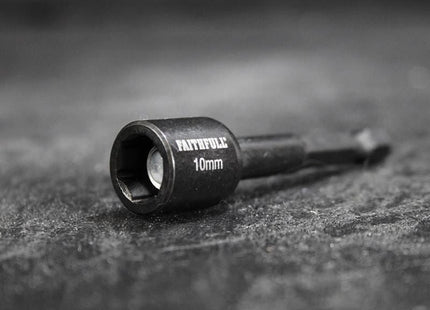 Faithfull Magnetic Impact Nut Driver 10mm x 1/4in Hex Faithfull - RockBottom Northampton