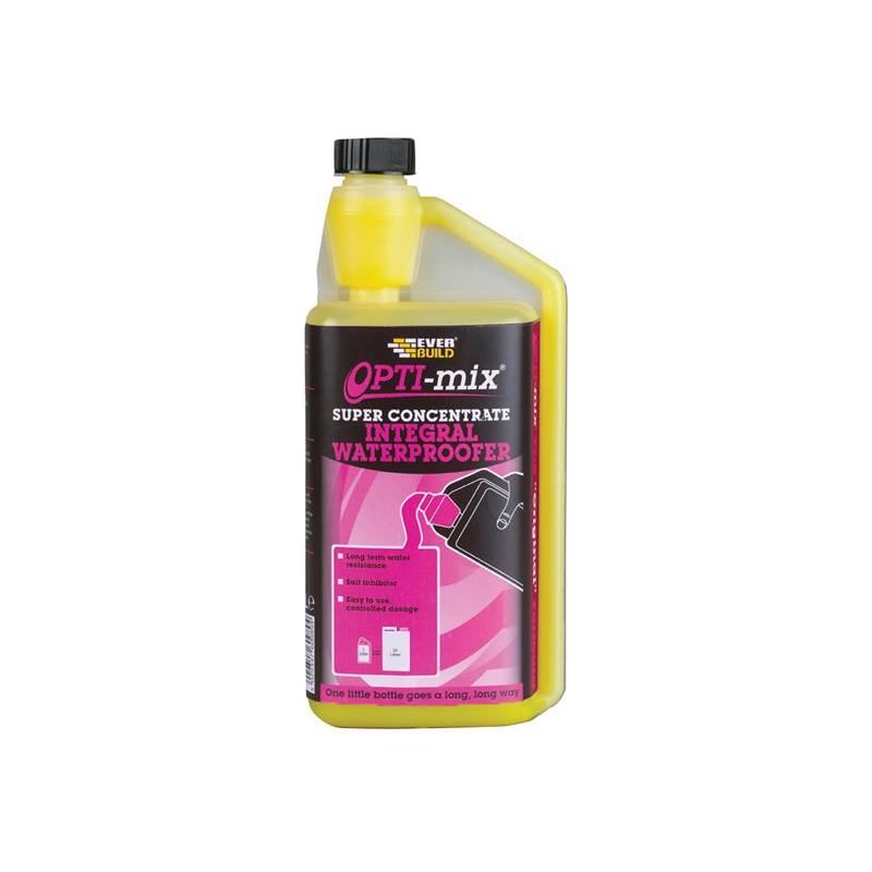 Everbuild Sika Opti-Mix Integral Waterproofer 1 litre Everbuild Sika - RockBottom Northamptin