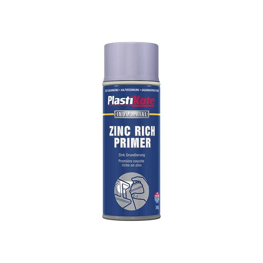 Plastikote Zinc Primer Spray 400ml PlastiKote - RockBottom Nothampton