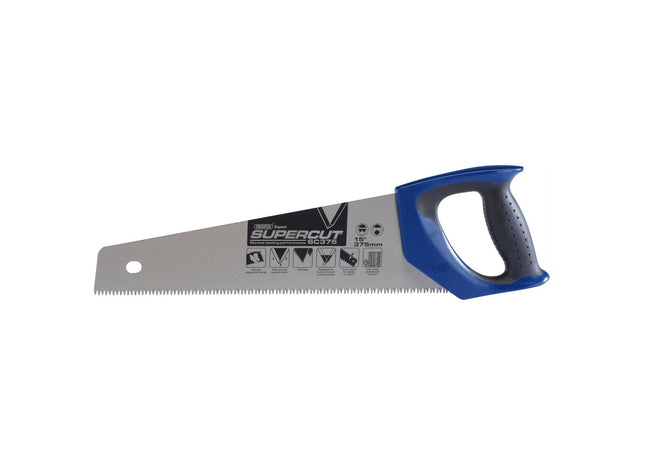 Draper Supercut Soft Grip Hardpoint Tool Box Handsaw, 375mm/15", 7tpi/8ppi Draper - Town Tools 