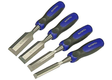 Faithfull Bevel Edge Butt Chisel Set, 4 Piece Faithfull - RockBottom Northampton