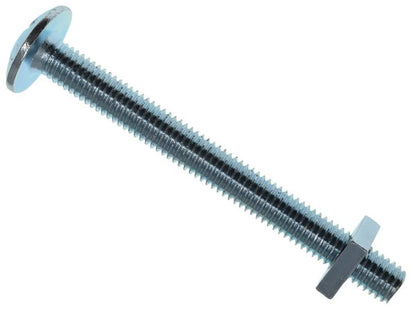 METALMATE Roofing Bolt & Nut ZP M8 x 100mm (Box 25) METALMATE� - RockBottom Northampton