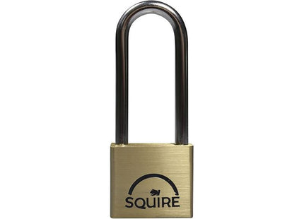 Squire LN4LS Lion Brass Padlock 5-Pin 40mm - 65mm Long Shackle Squire - RockBottom Nothampton