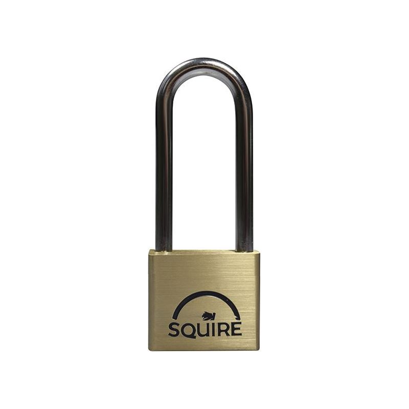 Squire LN4LS Lion Brass Padlock 5-Pin 40mm - 65mm Long Shackle Squire - RockBottom Nothampton