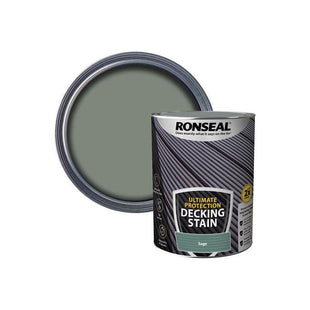 Ronseal Ultimate Protection Decking Stain Sage 5 litre Ronseal - RockBottom Nothampton
