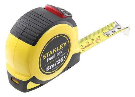 Stanley® Hand Tools DualLock™ Tylon™ Pocket Tape 8m/26ft (Width 25mm) STANLEY® Hand Tools - RockBottom Nothampton