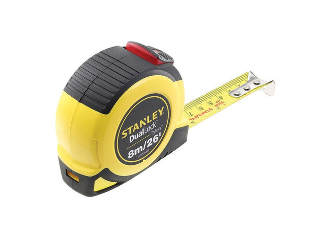 Stanley® Hand Tools DualLock™ Tylon™ Pocket Tape 8m/26ft (Width 25mm) STANLEY® Hand Tools - RockBottom Nothampton