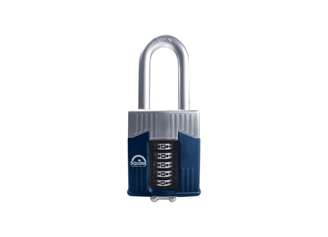 Squire Warrior High-Security Long Shackle Combination Padlock 65mm Squire - RockBottom Nothampton