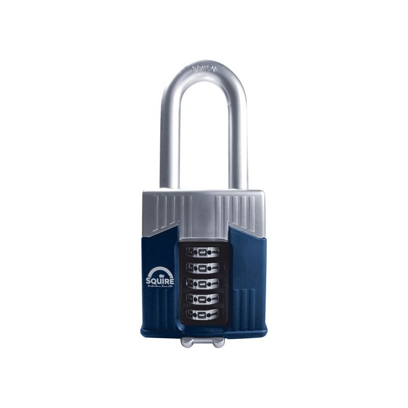 Squire Warrior High-Security Long Shackle Combination Padlock 65mm Squire - RockBottom Nothampton