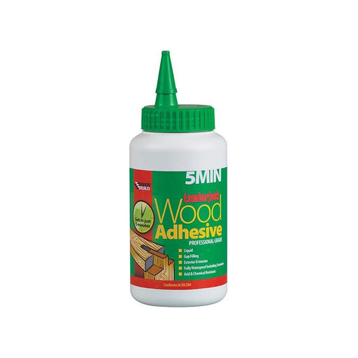 Everbuild Sika Lumberjack 5min Polyurethane Wood Adhesive Liquid 750g Everbuild Sika - RockBottom Northamptin