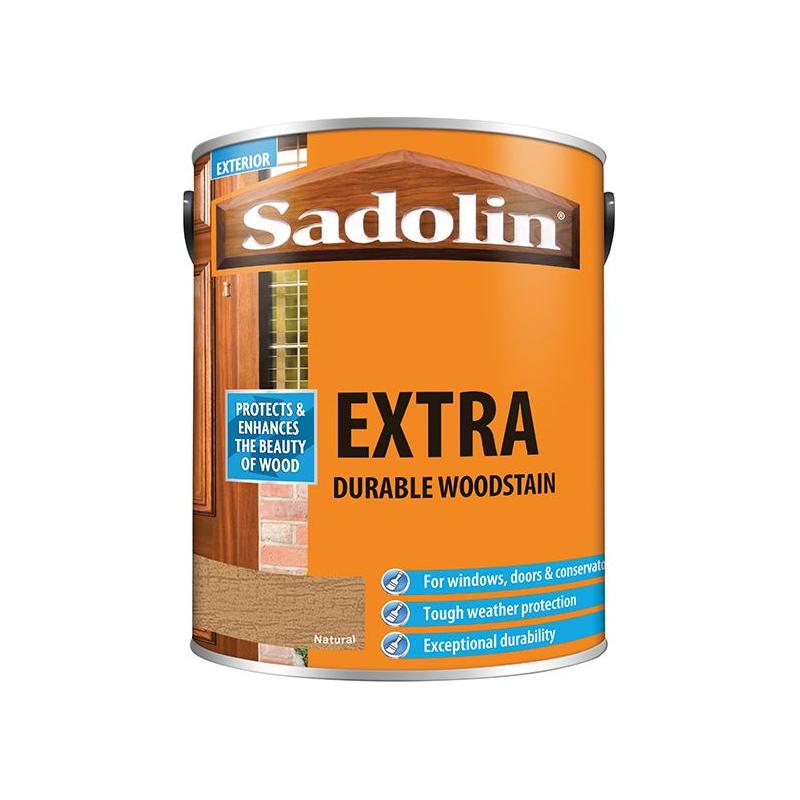 Sadolin Extra Durable Woodstain Natural 5 litre Sadolin - RockBottom Nothampton