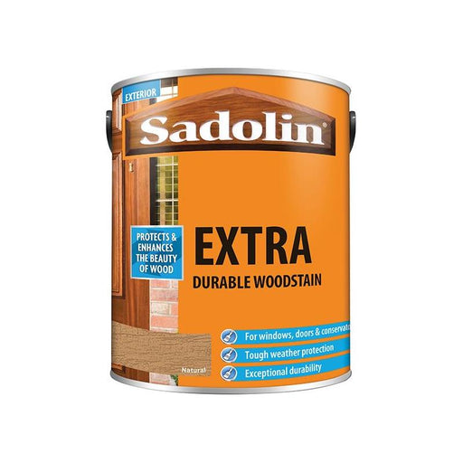 Sadolin Extra Durable Woodstain Natural 5 litre Sadolin - RockBottom Nothampton