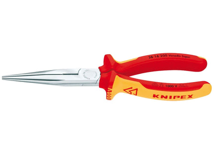 Draper Knipex 26 16 200 SBE Fully Insulated Long Nose Pliers, 200mm 81246 Draper - Town Tools 
