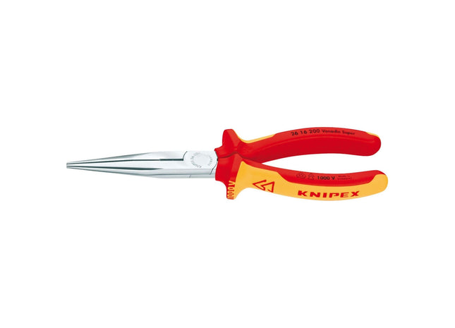 Draper Knipex 26 16 200 SBE Fully Insulated Long Nose Pliers, 200mm 81246 Draper - Town Tools 