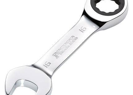 Draper Draper HI-TORQ Metric Stubby Ratchet Combination Spanner, 16mm Draper - Town Tools