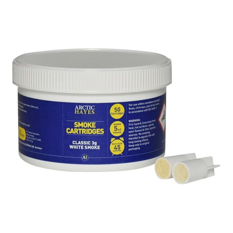 Arctic Hayes Smoke Cartridges Classic 3g White (Tub 50) Arctic Hayes - RockBottom Northampton 